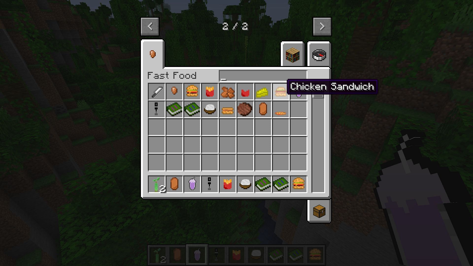 The range of popular fast foods is a great addition to your world (Image via Sportskeeda Gaming || Mojang Studios/TonyIsHereRN)